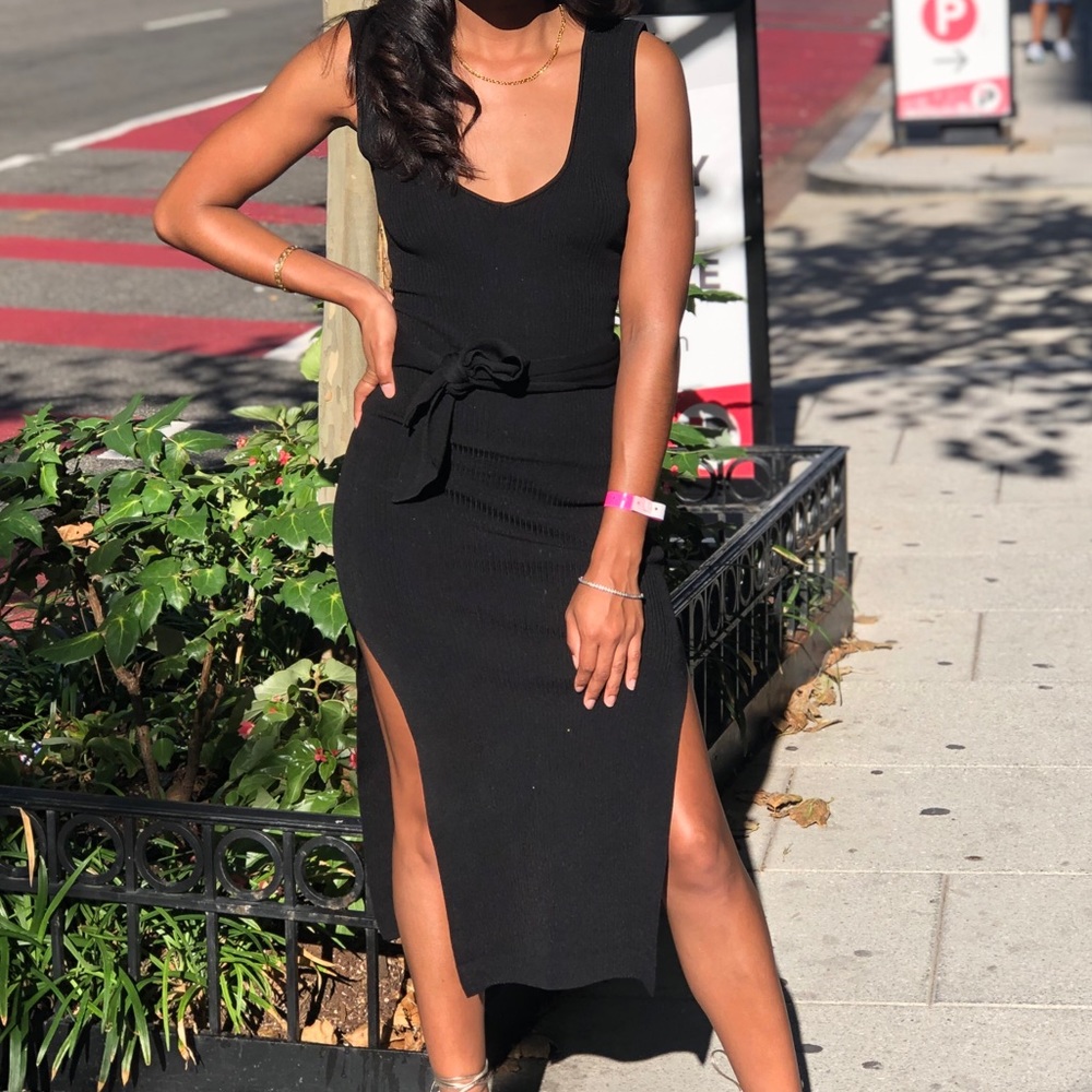 Sexy Double High-Slit Wrap Dress✨